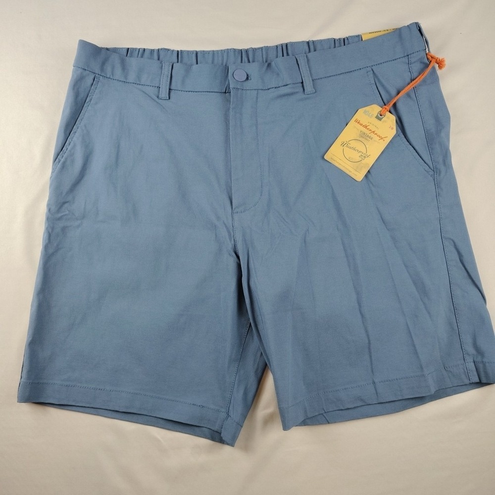 Weatherproof Vintage Shorts Mens 38x8.5 Blue Stretch Momentum Active NWT